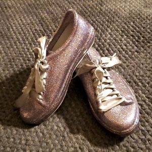Mini melissa glitter jelly sneakers